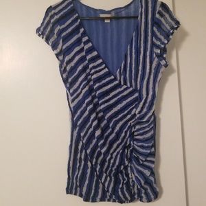 Blue/White/Black Shirt